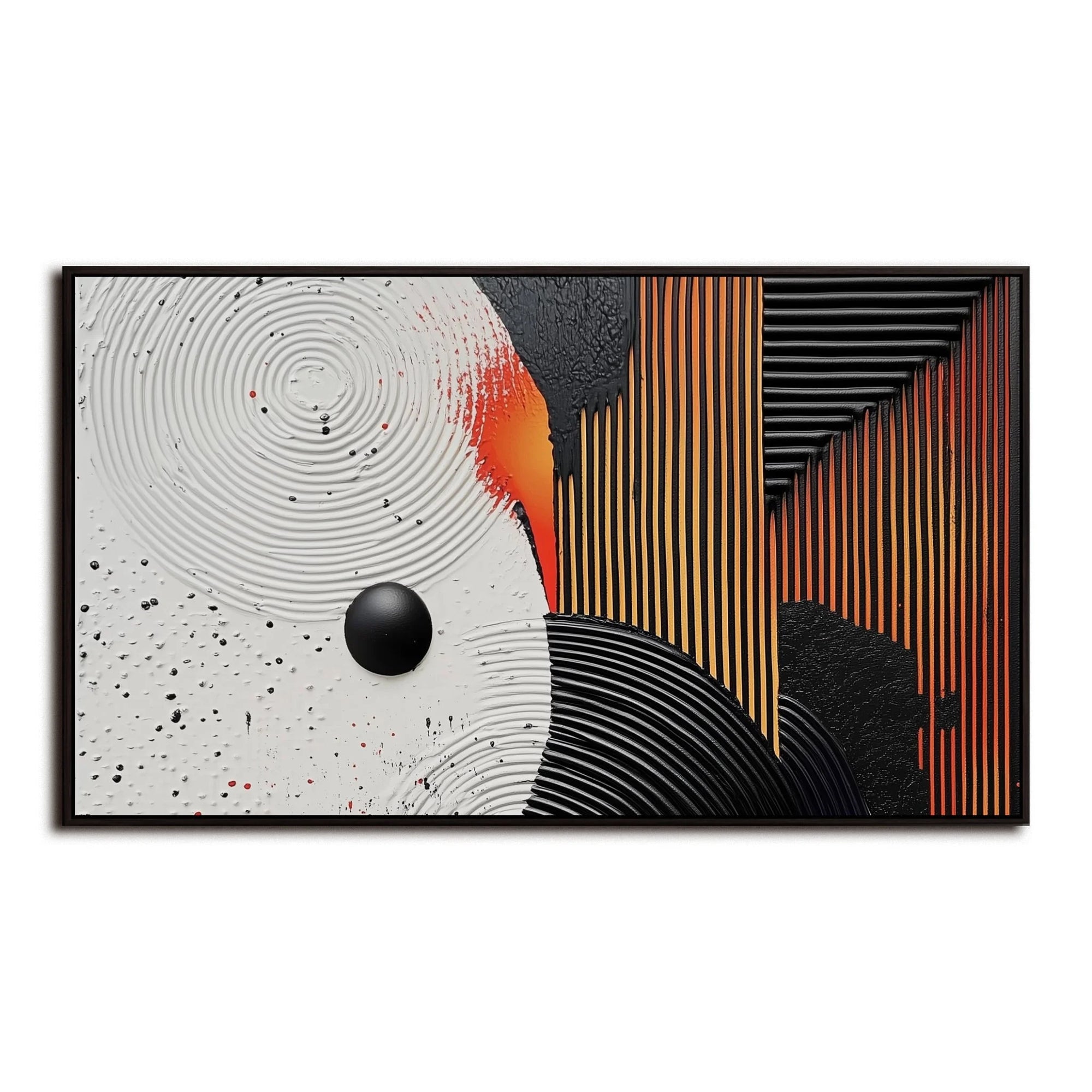 Multicolor Orbit Harmony Abstract Canvas - Artwallpainting