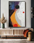 Multicolor Orbiting Dreams Textured Vision - Artwallpainting