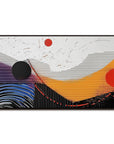 Multicolor Orbiting Dreams Textured Vision - Artwallpainting