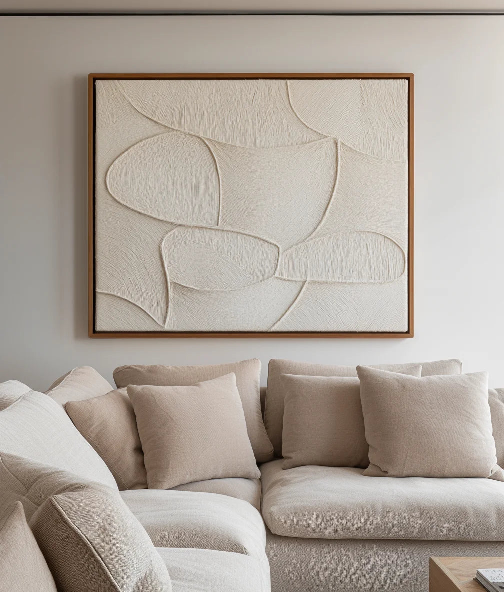 Multicolor Organic Flow Textured Canvas - Artwallpainting