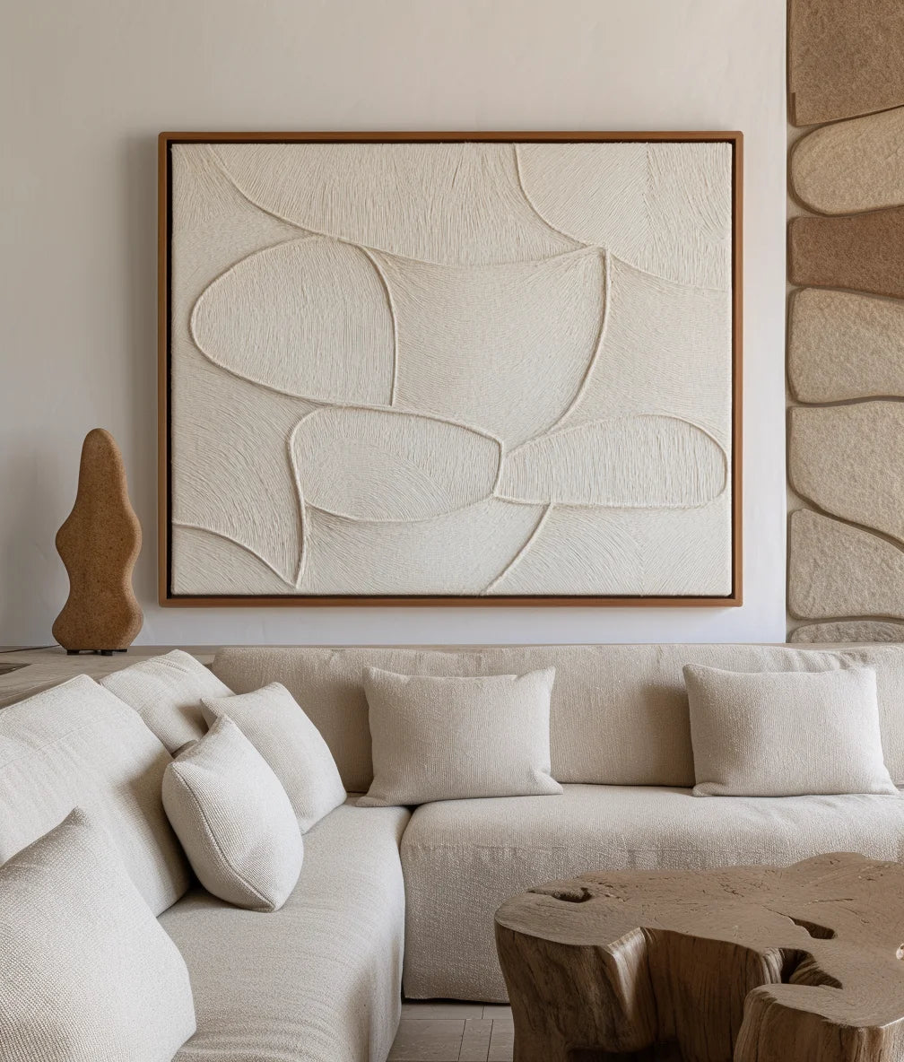 Multicolor Organic Flow Textured Canvas - Artwallpainting
