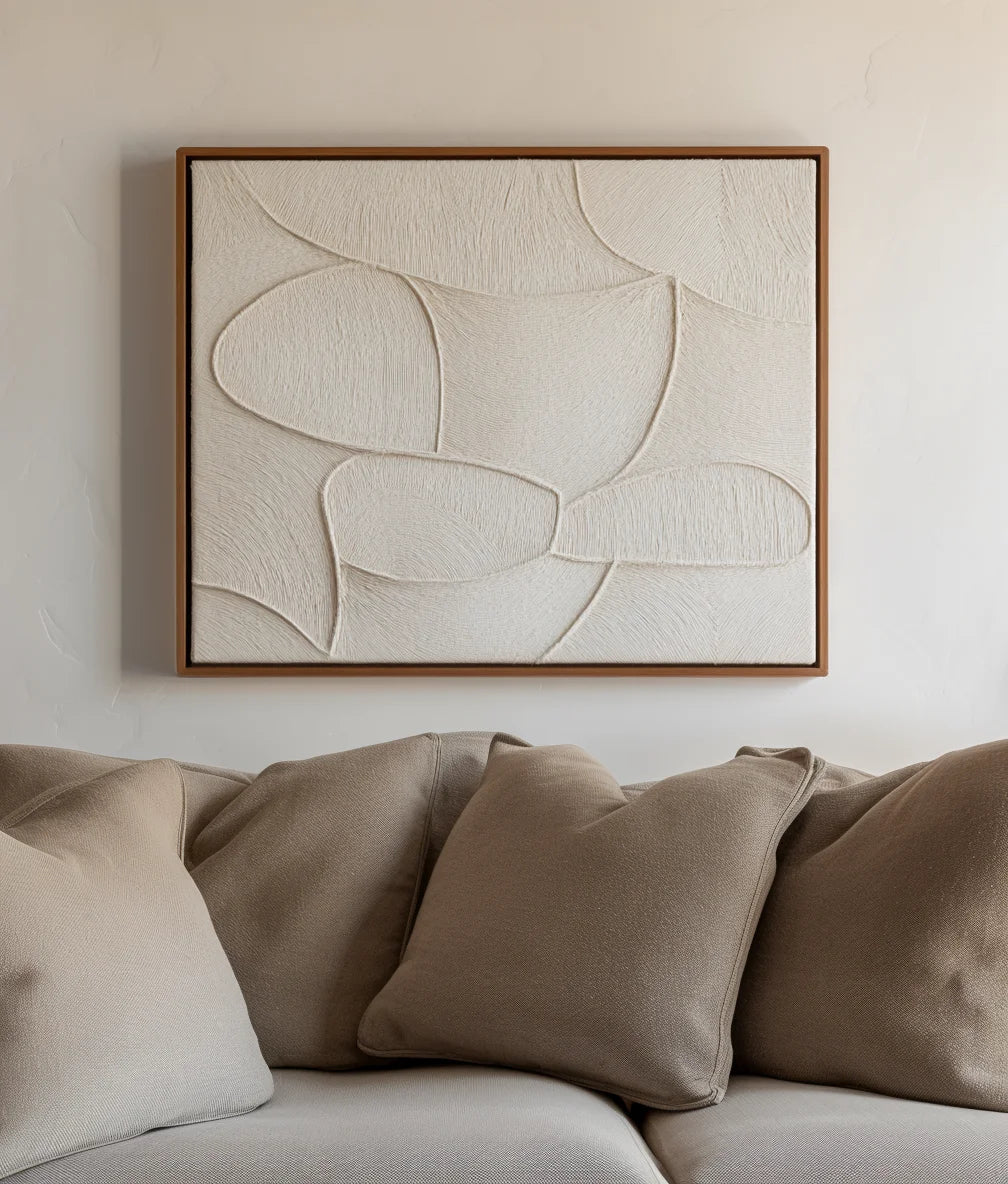 Multicolor Organic Flow Textured Canvas - Artwallpainting