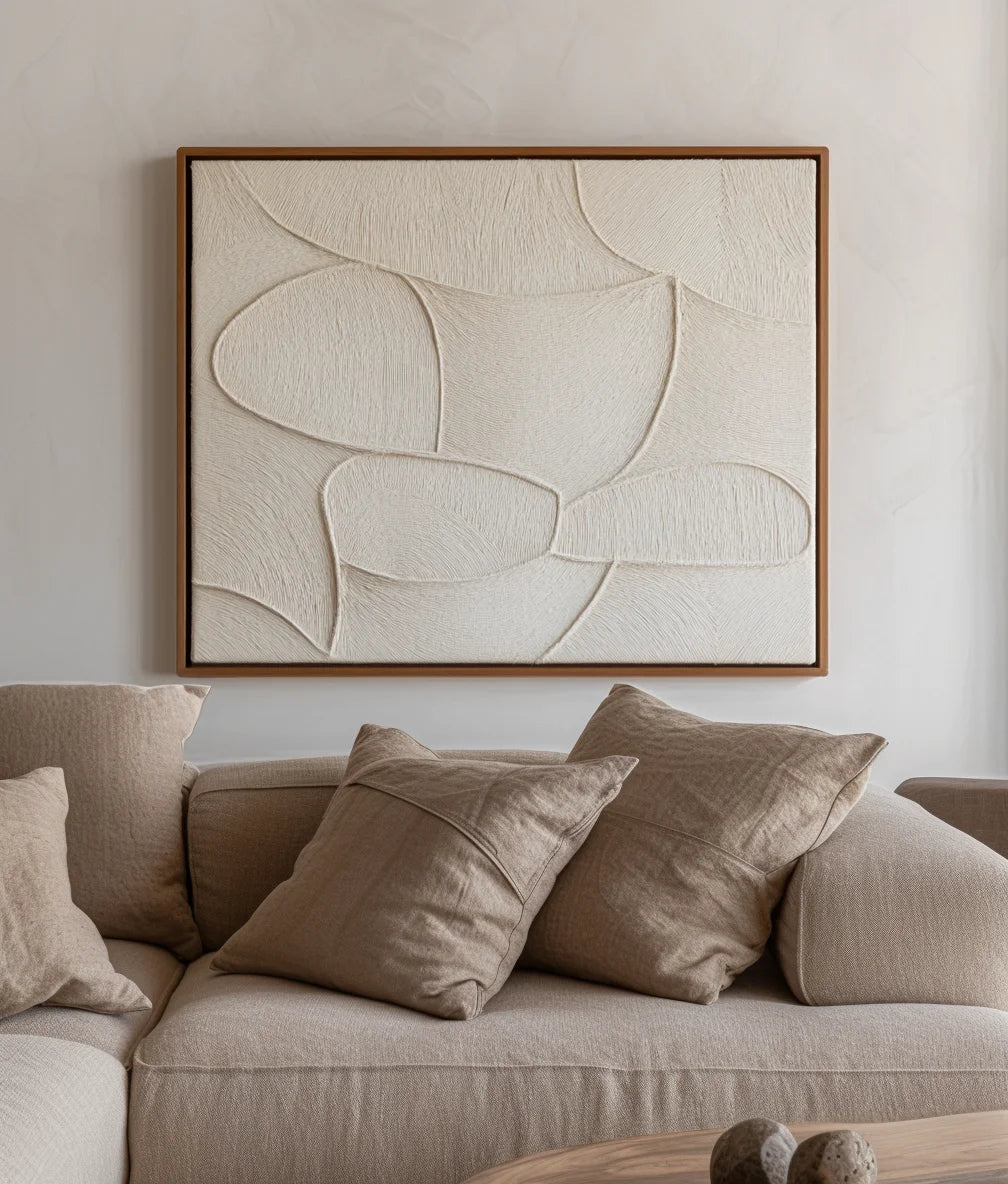 Multicolor Organic Flow Textured Canvas - Artwallpainting