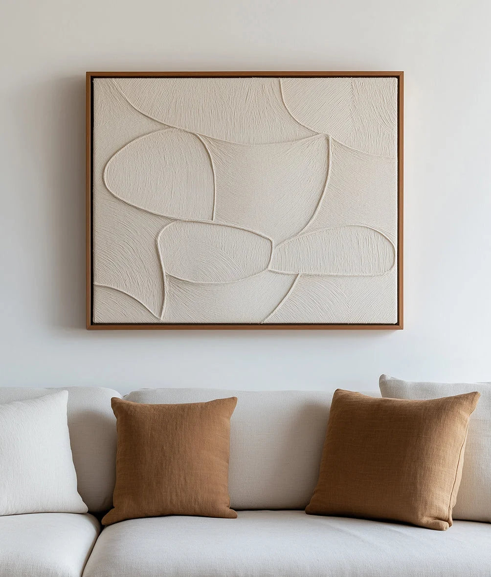 Multicolor Organic Flow Textured Canvas - Artwallpainting