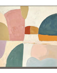 Multicolor Pastel Horizons Abstract Canvas - Artwallpainting