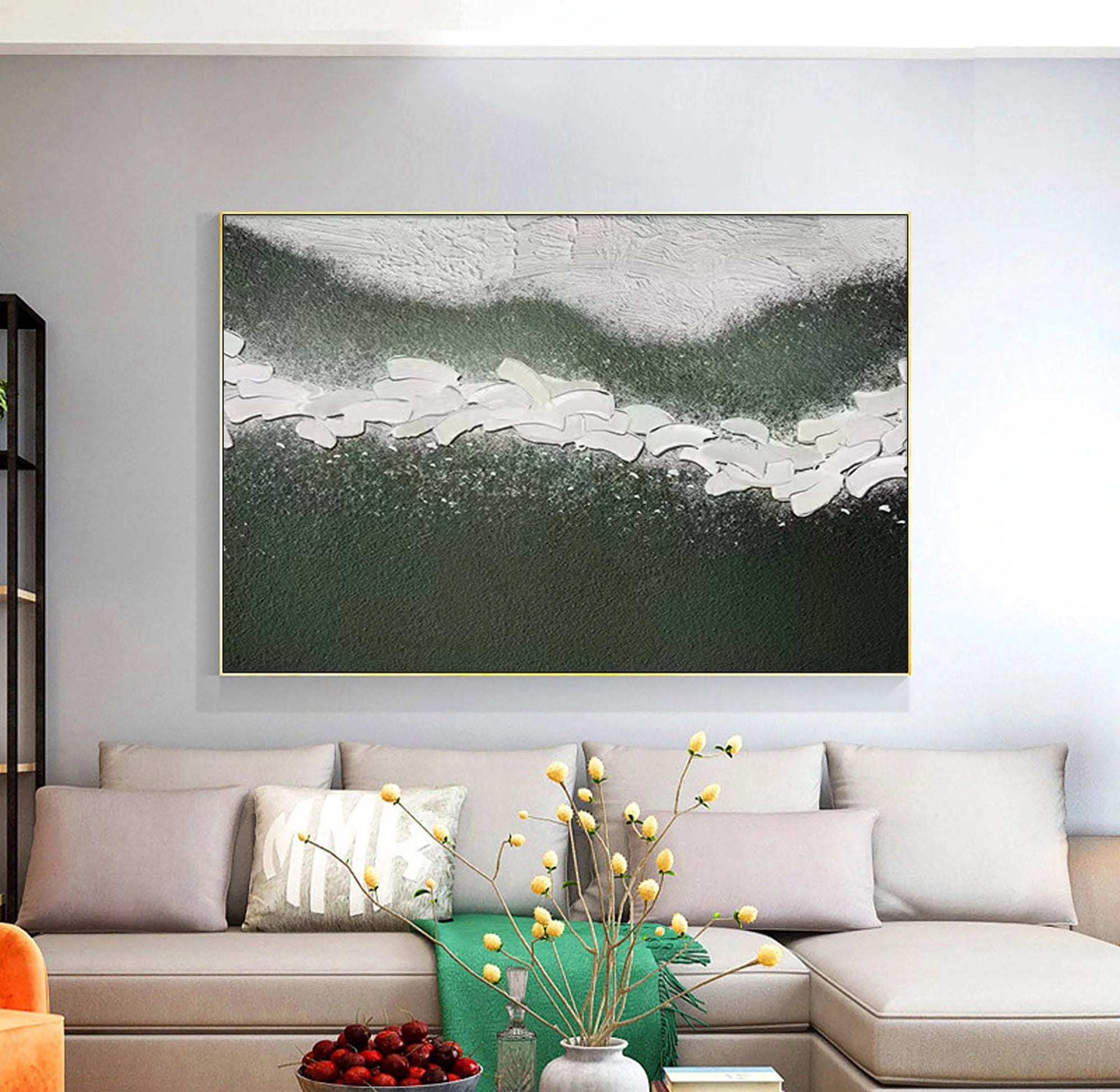 Multicolor Path Of Serenity Textured Abstract Landscape Canvas - Artwallpainting