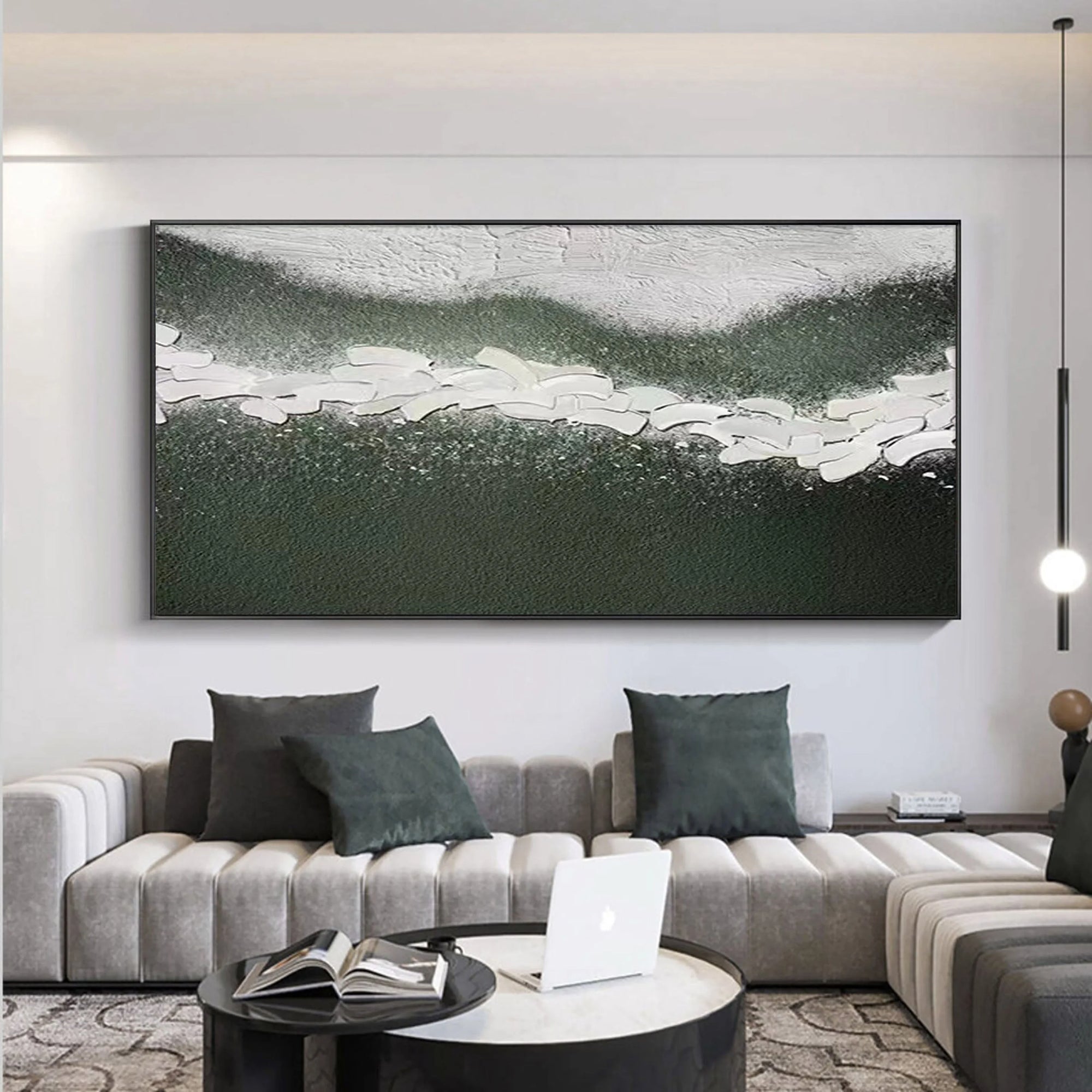 Multicolor Path Of Serenity Textured Abstract Landscape Canvas - Artwallpainting