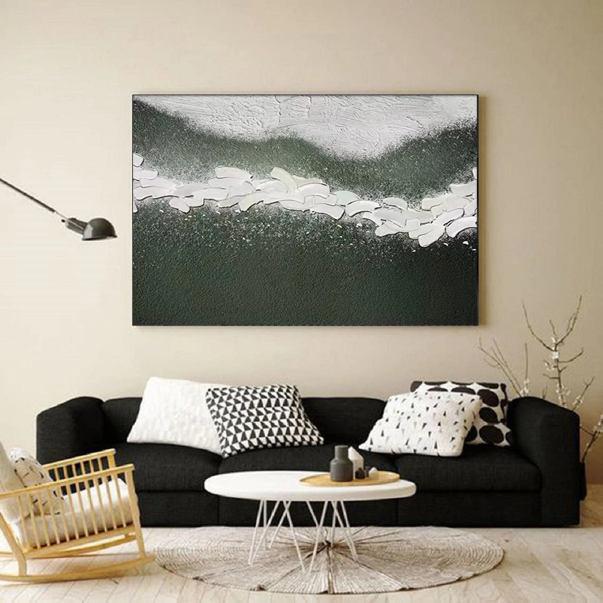 Multicolor Path Of Serenity Textured Abstract Landscape Canvas - Artwallpainting