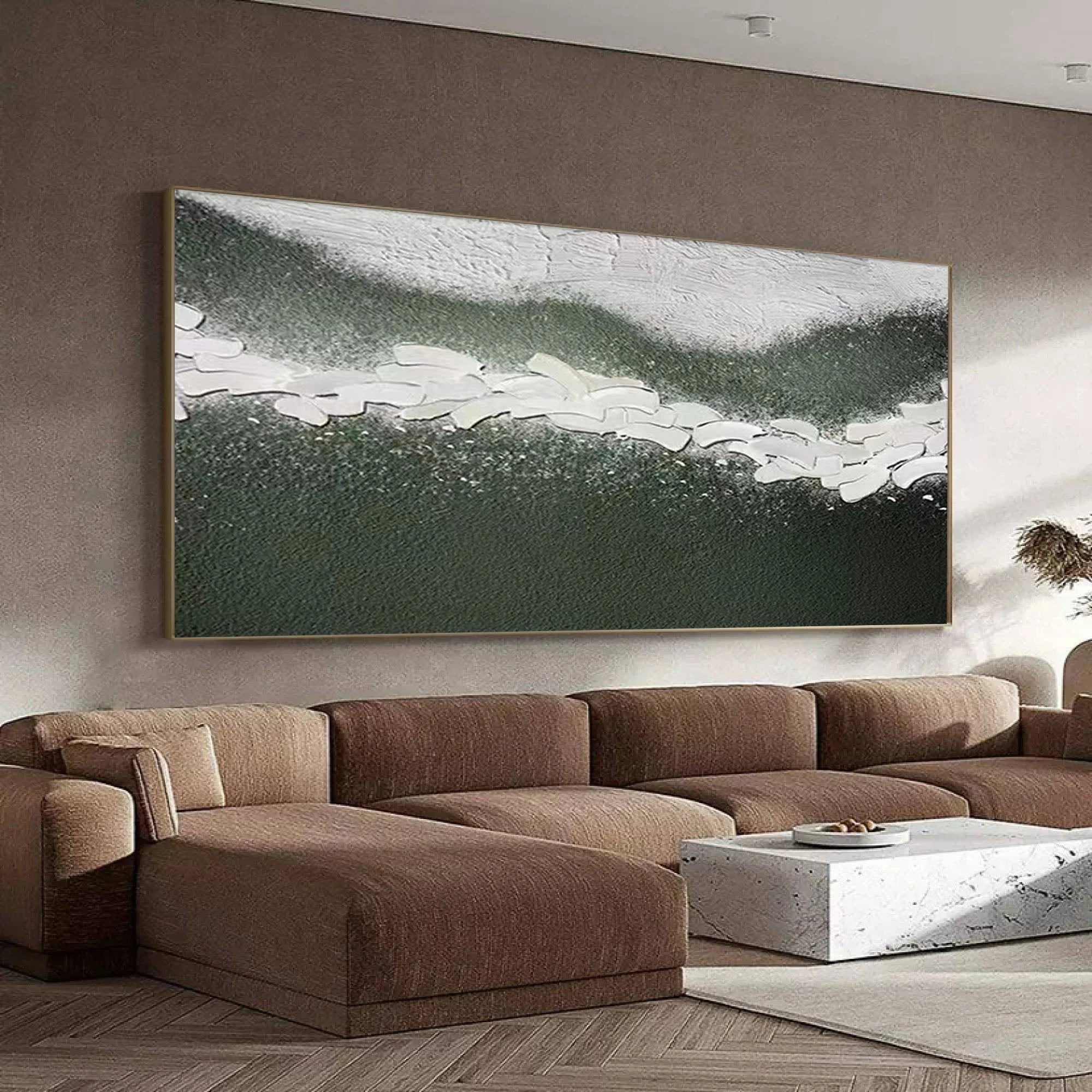 Multicolor Path Of Serenity Textured Abstract Landscape Canvas - Artwallpainting