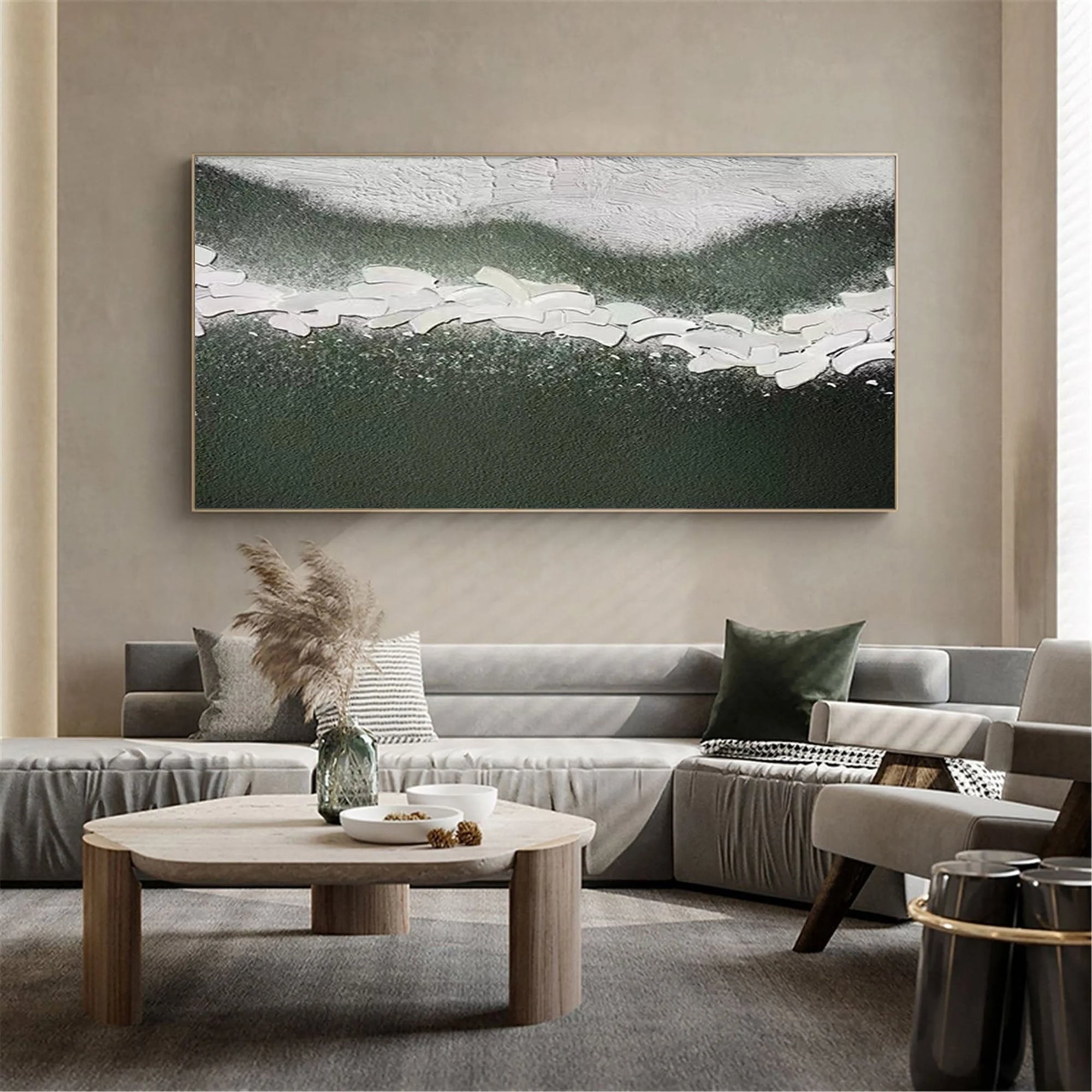 Multicolor Path Of Serenity Textured Abstract Landscape Canvas - Artwallpainting