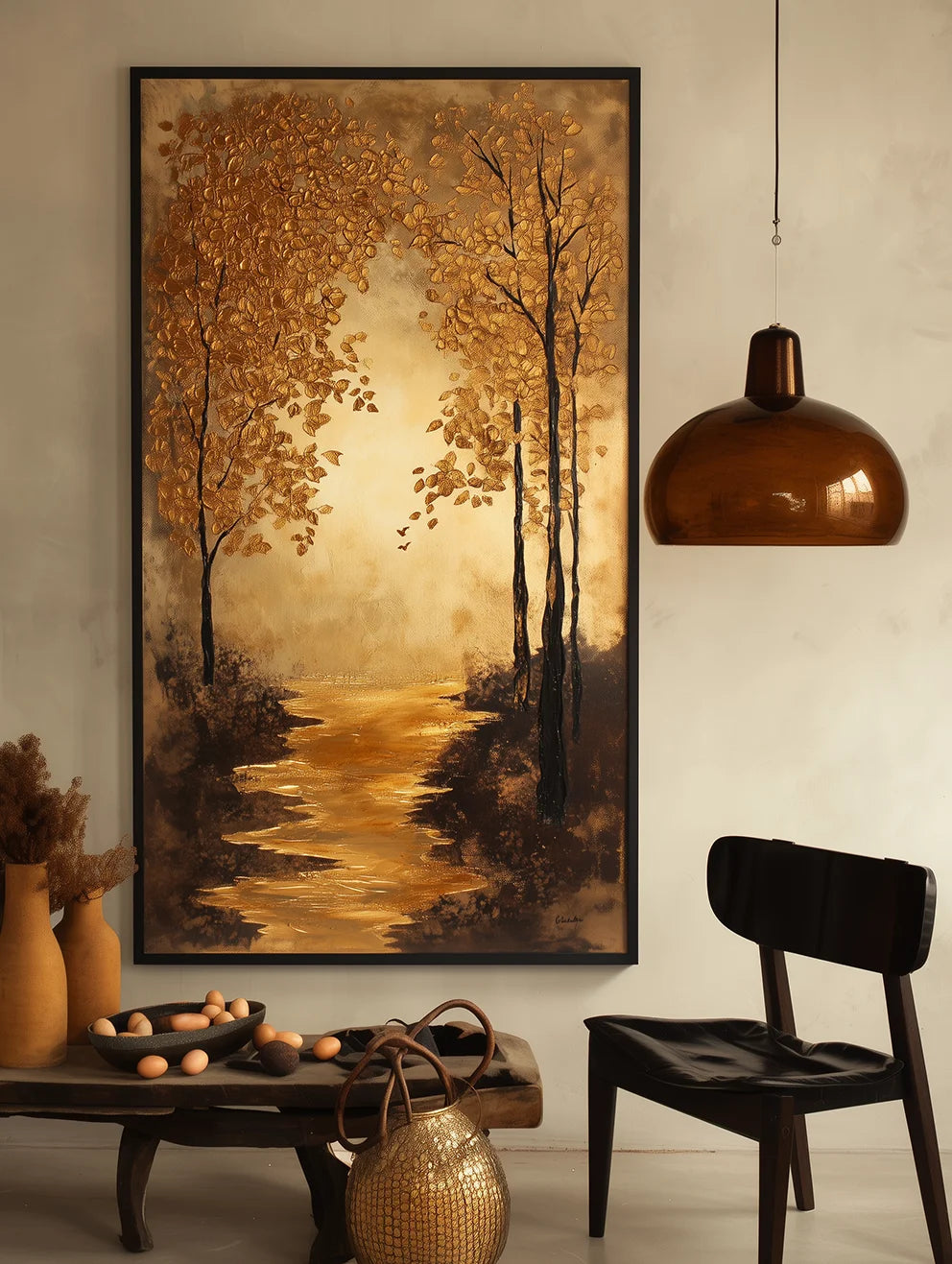 Multicolor Pathway - Hand-Painted Landscape Oil Painting For Home - Artwallpainting