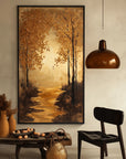 Multicolor Pathway - Hand-Painted Landscape Oil Painting For Home - Artwallpainting