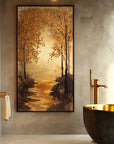Multicolor Pathway - Hand-Painted Landscape Oil Painting For Home - Artwallpainting