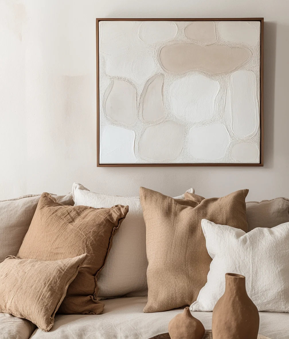 Multicolor Pebble Serenity Canvas Painting For Home Decoration - Artwallpainting