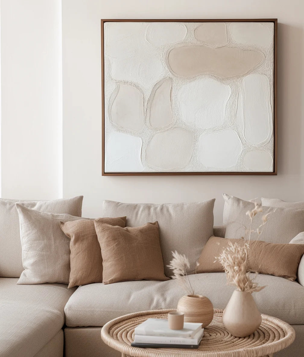Multicolor Pebble Serenity Canvas Painting For Home Decoration - Artwallpainting