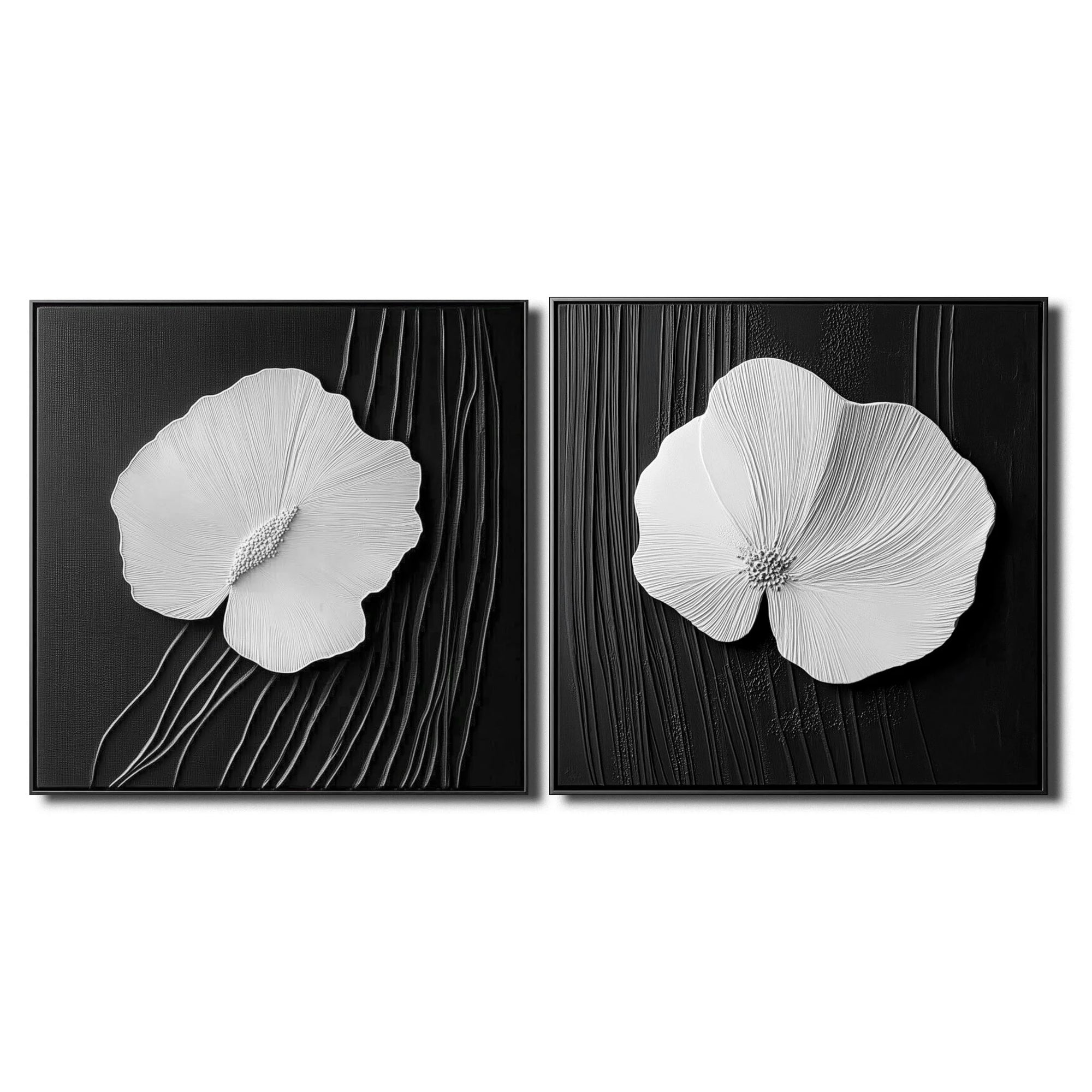 Multicolor Petal Poise Wall Canvas Set - Artwallpainting