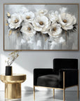 Multicolor Petal Reverie - Textured 3D Floral Abstract Oil Painting - Artwallpainting