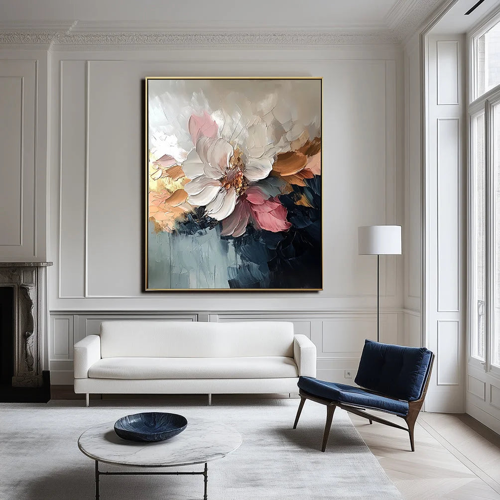 Multicolor Petal Symphony-Abstract Blooming Soft Flower Bloom Texture Wall Art - Artwallpainting