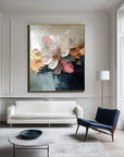 Multicolor Petal Symphony-Abstract Blooming Soft Flower Bloom Texture Wall Art - Artwallpainting