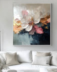 Multicolor Petal Symphony-Abstract Blooming Soft Flower Bloom Texture Wall Art - Artwallpainting