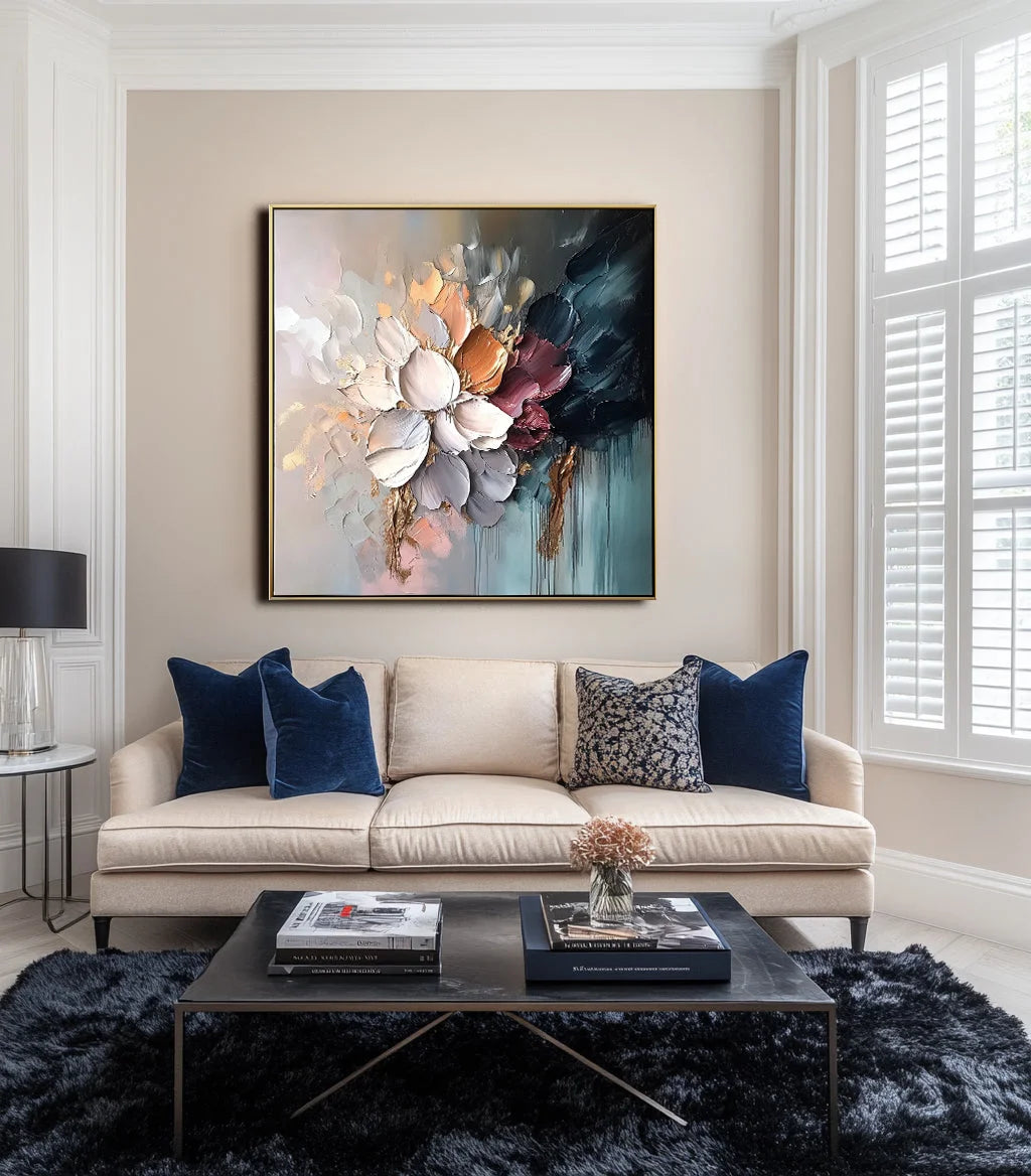 Multicolor Petals Of Serenity Canvas Painting For Home Decoration - Artwallpainting