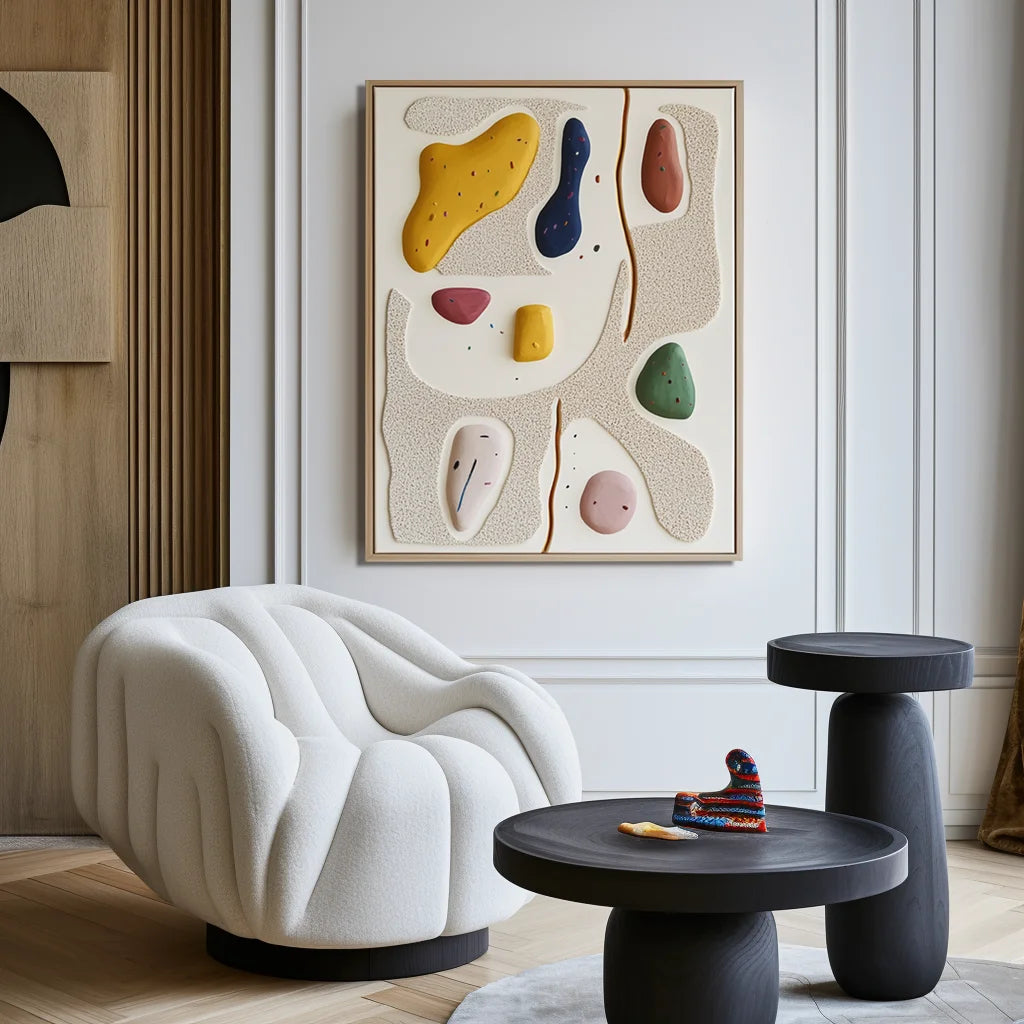 Multicolor Playful Abstraction-Modern Space Healing Abstract Wall Art - Artwallpainting
