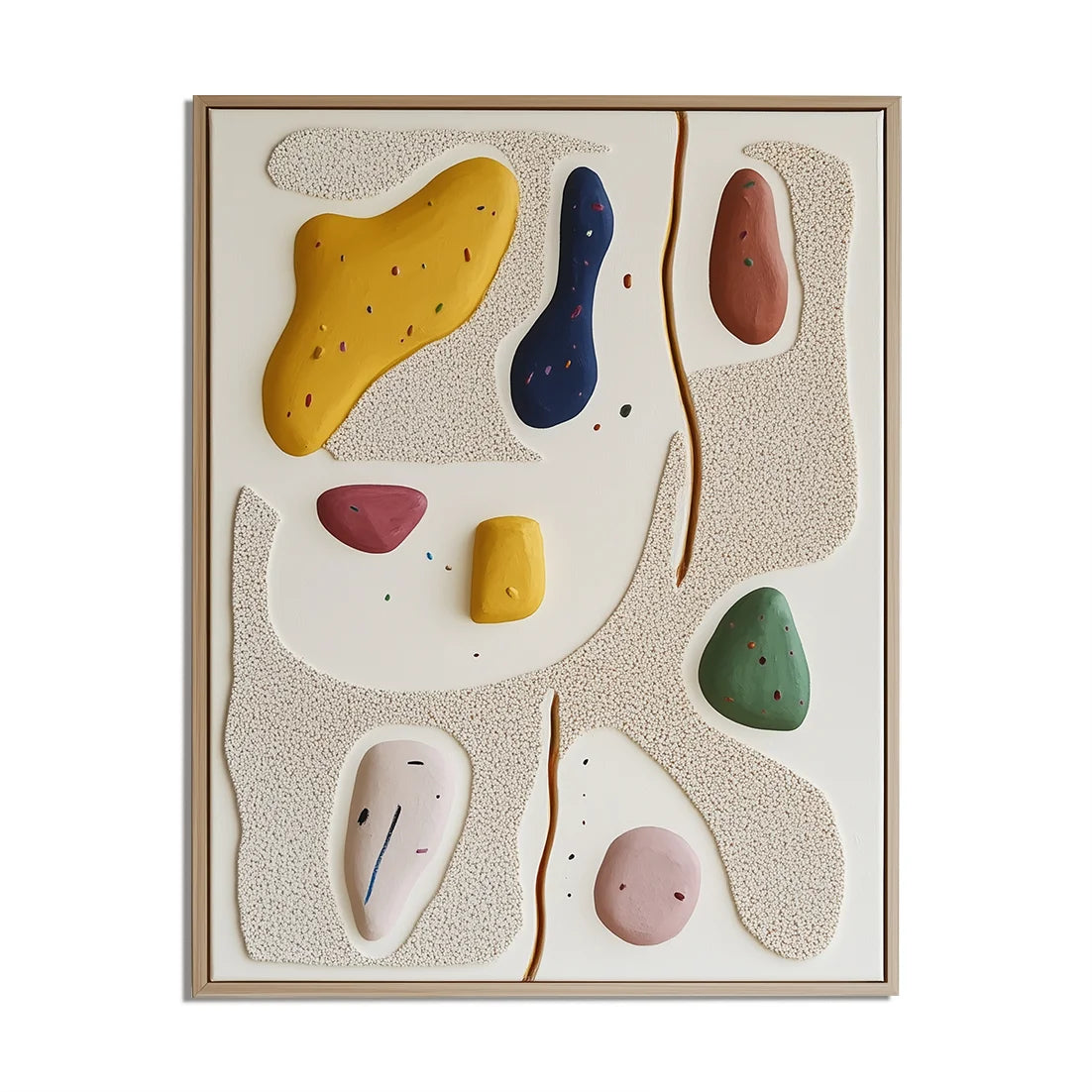 Multicolor Playful Abstraction-Modern Space Healing Abstract Wall Art - Artwallpainting