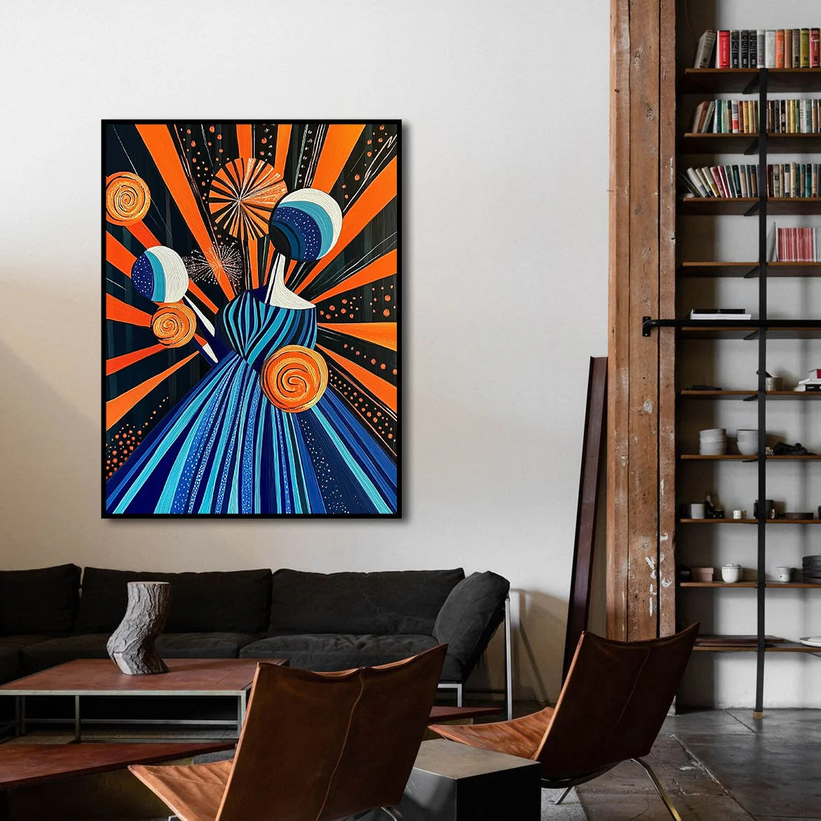 Multicolor Radiance In Motion-Vitality Color Collision Abstract Texture Wall Art Oil Painting - Artwallpainting
