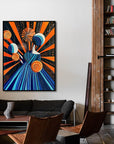 Multicolor Radiance In Motion-Vitality Color Collision Abstract Texture Wall Art Oil Painting - Artwallpainting