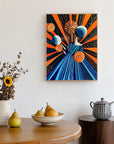 Multicolor Radiance In Motion-Vitality Color Collision Abstract Texture Wall Art Oil Painting - Artwallpainting