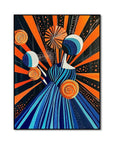 Multicolor Radiance In Motion-Vitality Color Collision Abstract Texture Wall Art Oil Painting - Artwallpainting