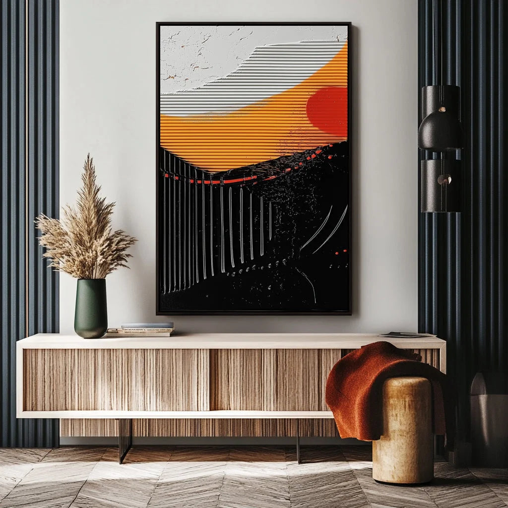 Multicolor Radiant Balance Abstract Canvas - Artwallpainting