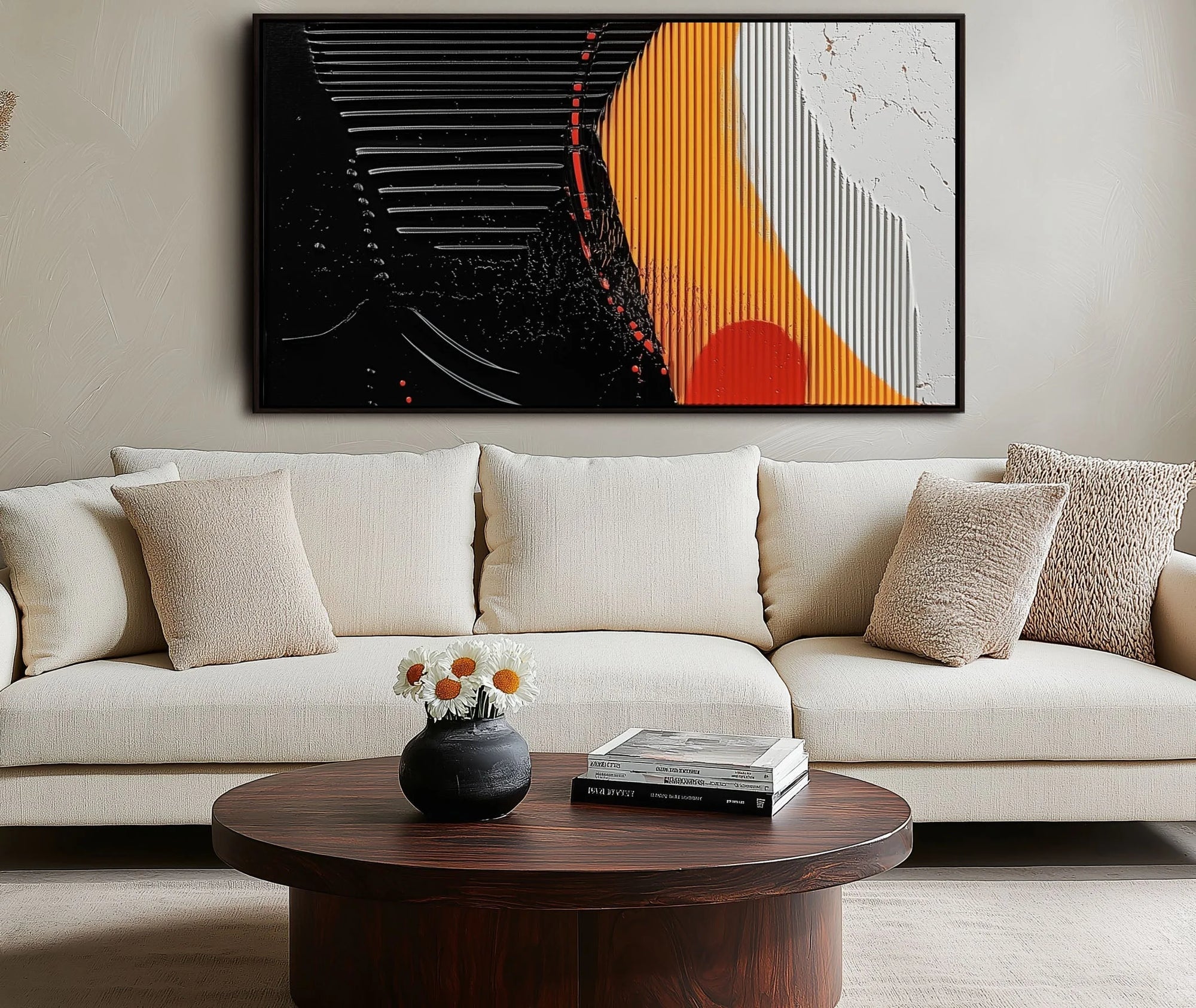 Multicolor Radiant Balance Abstract Canvas - Artwallpainting