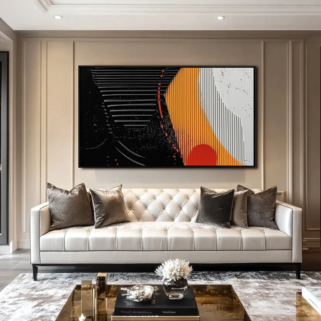 Multicolor Radiant Balance Abstract Canvas - Artwallpainting