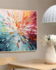 Multicolor Radiant Burst - Vibrant Abstract Wall Art - Artwallpainting