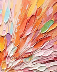 Multicolor Radiant Burst - Vibrant Abstract Wall Art - Artwallpainting