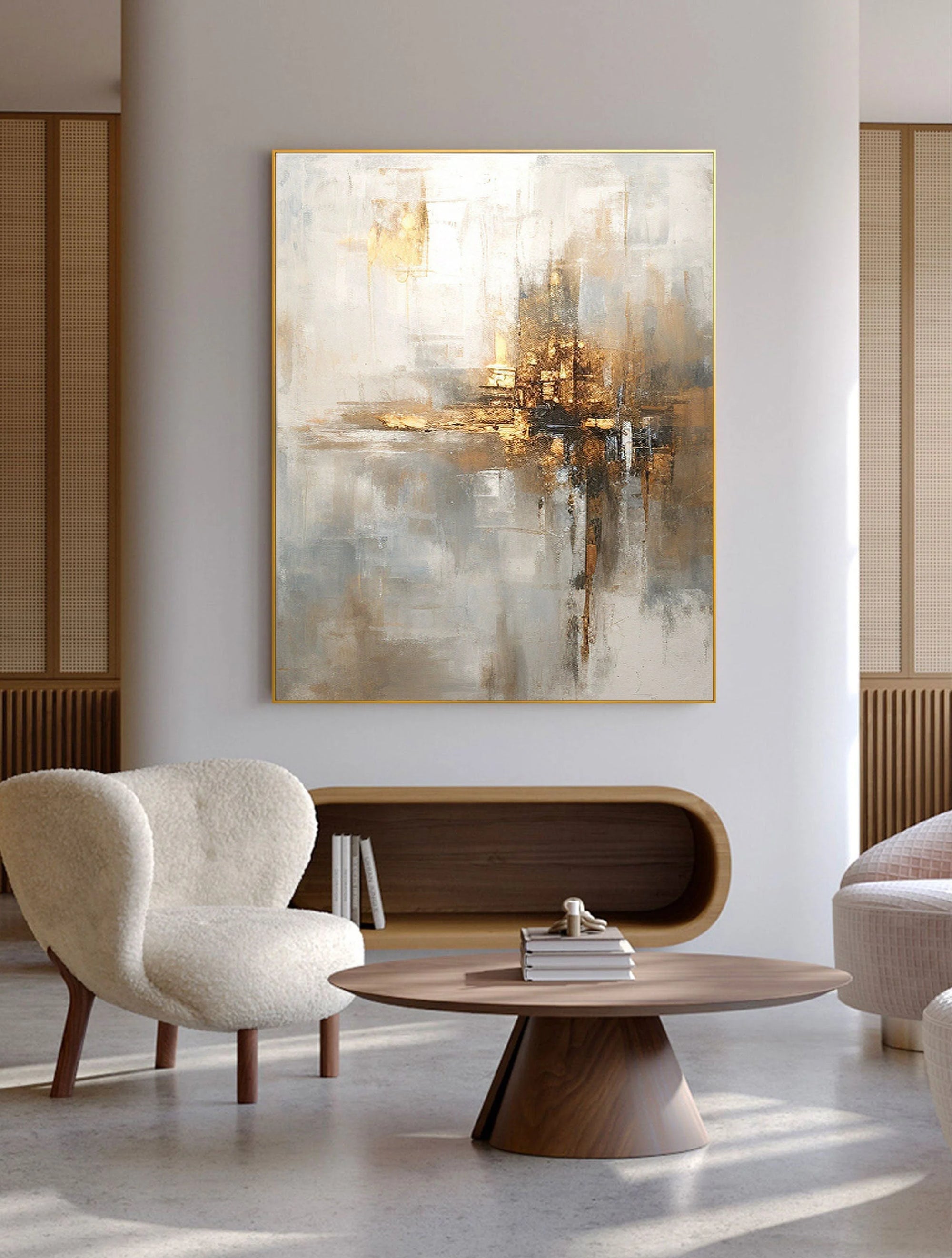 Multicolor Radiant Reflection Abstract Canvas Art - Artwallpainting