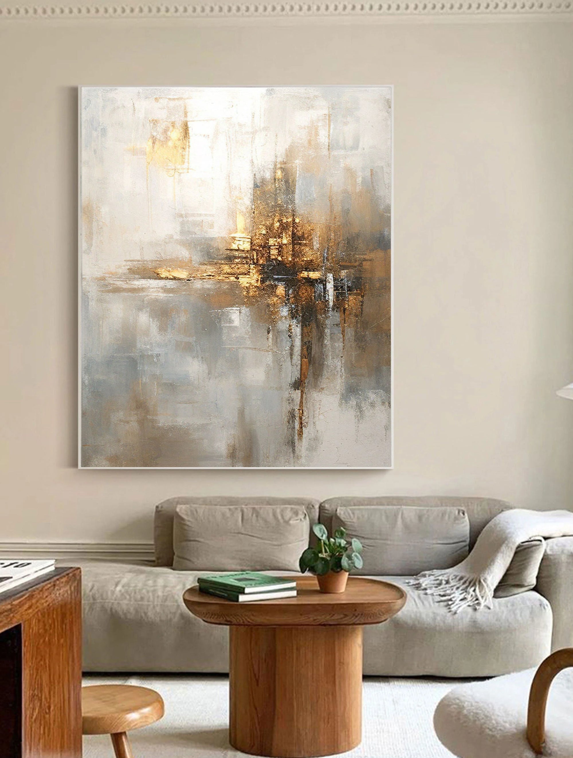 Multicolor Radiant Reflection Abstract Canvas Art - Artwallpainting