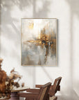 Multicolor Radiant Reflection Abstract Canvas Art - Artwallpainting