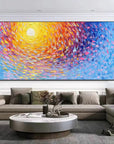 Multicolor Radiant Swirl Sunset Canvas - Artwallpainting