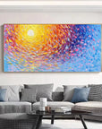 Multicolor Radiant Swirl Sunset Canvas - Artwallpainting