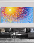 Multicolor Radiant Swirl Sunset Canvas - Artwallpainting