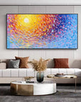 Multicolor Radiant Swirl Sunset Canvas - Artwallpainting