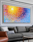 Multicolor Radiant Swirl Sunset Canvas - Artwallpainting