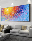 Multicolor Radiant Swirl Sunset Canvas - Artwallpainting