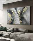 Multicolor Raging River-Modern Minimalist Surging River Texture Wall Art - Artwallpainting