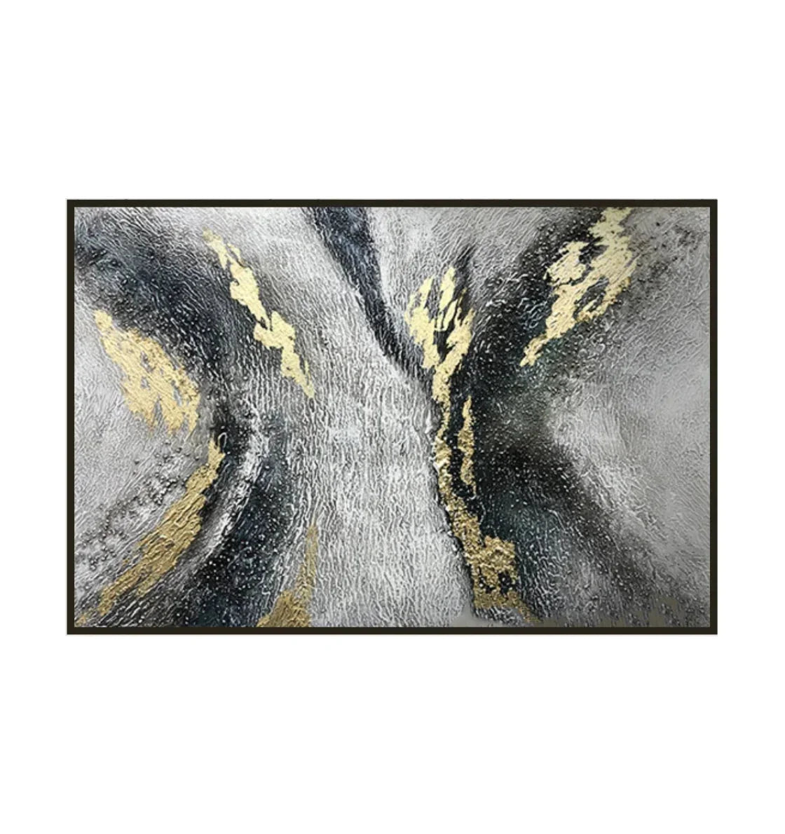 Multicolor Raging River-Modern Minimalist Surging River Texture Wall Art - Artwallpainting