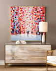 Multicolor Rain Of Colors - Abstract Figurative Painting - Artwallpainting