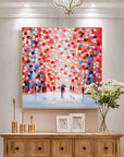 Multicolor Rain Of Colors - Abstract Figurative Painting - Artwallpainting