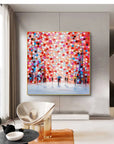 Multicolor Rain Of Colors - Abstract Figurative Painting - Artwallpainting